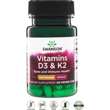 Swanson 2000 Iu 50MCG Bone And Immune Health 60 Veggie Caps