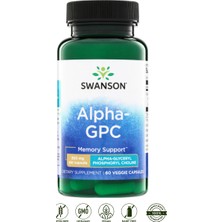 Swanson Ultra Alpha Gpc Alpha Glyceryl Phosphorl Choline 300 Mg 60 Veg Capsules