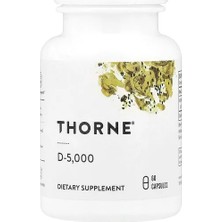 Thorne, D-5.000, 60 Kapsül (Kapsül Başına 125 Mcg)