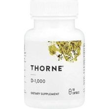 Thorne, D-1.000, 90 Kapsül (Kapsül Başına 25 Mcg)