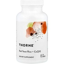 Thorne, Kırmızı Maya Pirinci + COQ10, 120 Kapsül