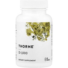 Thorne, D-1.000, 180 Kapsül (Kapsül Başına 25 Mcg)