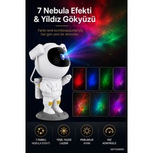 Septembris Astronova™ Kumandalı Astronot Galaksi Projektör Gece Lambası | 7 Nebula Efekti, Yıldız Lazeri, Usb, Zamanlayıcı