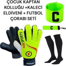 Empressco Çocuk Kaptan Kolluğu ve Kaleci Eldiveni Seti, Futbol Çorabı ile Tam Koruma