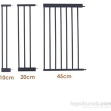 Miny Baby MinyBaby Otomatik Kapanır German Style Stop Güvenlik Kapısı Uzatma Parçası 45 cm Sıkıştırmalı Metal