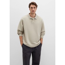 Mavi Bej Polo Sweatshirt 0S10323-70146