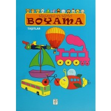 Sis Yayıncılık Eğlenceli ve Eğitici Boyama - Taşıtlar Kitabı Kolektif Yazarlı Okul Öncesi Eğitici Kitaplar