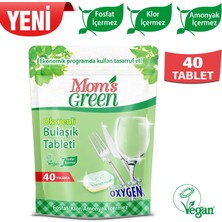 Mom's Green Oksijenli Bulaşık Makinesi Tableti (40 Tablet)