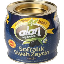 Alan 2 kg Siyah Zeytin Tuzlu Sofralık Zeytin Coğrafi İşaretli ve İnce Kabuklu