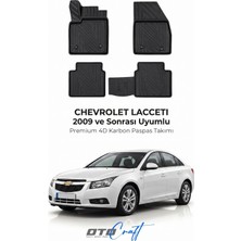 Otocraft Chevrolet Lacetti (2009 ve Sonrası) Araca Özel 4d Karbon Havuzlu Oto Paspas Full Set 5 Parça