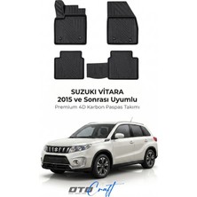 Otocraft Suzuki Vitara (2015 ve Sonrası) Araca Özel 4d Karbon Havuzlu Oto Paspas Full Set 5 Parça