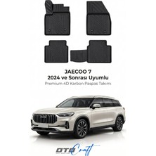 Otocraft Jaecoo 7 (2024 ve Sonrası) Araca Özel 4d Karbon Havuzlu Oto Paspas Full Set 5 Parça
