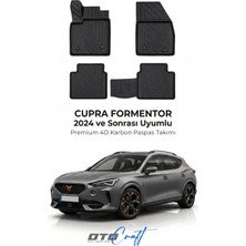 Otocraft Cupra Formentor (2024 ve Sonrası) Araca Özel 4d Karbon Havuzlu Oto Paspas Full Set 5 Parça
