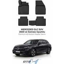 Otocraft Mercedes Glc Suv (2023 ve Sonrası) Araca Özel 4d Karbon Havuzlu Oto Paspas Full Set 5 Parça