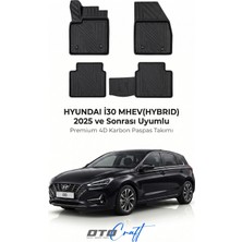 Otocraft Hyundai I30 Mhev Hybrid (2025 ve Sonrası) Araca Özel 4d Karbon Havuzlu Oto Paspas Full Set 5 Parça