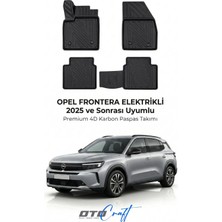 Otocraft Opel Frontera Ev (2025 ve Sonrası) Araca Özel 4d Karbon Havuzlu Oto Paspas Full Set 5 Parça