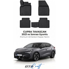 Otocraft Cupra Tavascan (2023 ve Sonrası) Araca Özel 4d Karbon Havuzlu Oto Paspas Full Set 5 Parça
