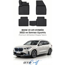 Otocraft Bmw X1 U11 Phev Hybrid (2022 ve Sonrası) Araca Özel 4d Karbon Havuzlu Oto Paspas Full Set 5 Parça