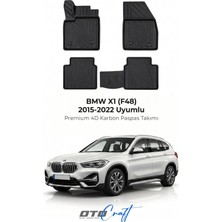 Otocraft Bmw X1 F48 (2015-2022) Araca Özel 4d Karbon Havuzlu Oto Paspas Full Set 5 Parça