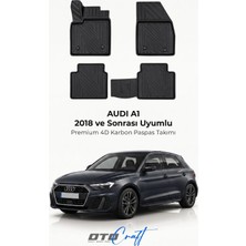Otocraft Audi A1 (2018 ve Sonrası) Araca Özel 4d Karbon Havuzlu Oto Paspas Full Set 5 Parça