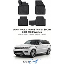 Otocraft Land Rover Range Rover Sport (2013-2020) Araca Özel 4d Karbon Havuzlu Oto Paspas Full Set 5 Parça