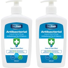 Deep Fresh Antibakteriyel Sıvı Sabun 2 x 500 ml Temizlik ve Hijyen Sağlayan Etkili Formül