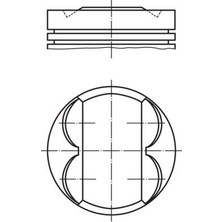 Mahle Mixdepo Piston Segman 73.40MM 0.50 Corsa D-E-Eo 1.2 16V Euro5 A12XER-XEL-B12XEL 63 Kw 86PS