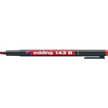 Edding Kırmızı Asetat Kalemi E-143B 1 Adet ile Keskin ve Kalıcı Renk Deneyimi