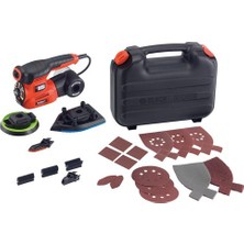 Black & Decker KA280K-QS 220W Çok Amaçlı Zımpara Zımpara (Üçgen, Eksantrik, Titreşim)