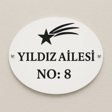 Outdoor One Kişiye Özel Pleksi Kapı İsimliği | Yazılı Pleksi Apartman & Site Tabelası 20 cm