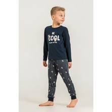 Rolypoly Erkek Çocuk Be Cool Lacivert Uzun Kol Pijama Takım RP3870-C-V1 RP3870-C-V1