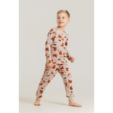 Rolypoly Erkek Çocuk Nap Is Over Sarı Uzun Kol Pijama Takım RP3887-C-V2 RP3887-C-V2