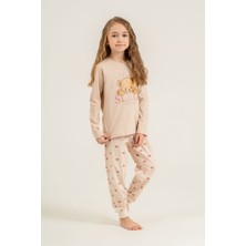 Rolypoly Kız Çocuk Let Me Sleep Please Pembe Uzun Kol Pijama Takım RP3915-C-V1 RP3915-C-V1