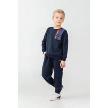 U.s. Polo Assn. Erkek Çocuk Baskılı Lacivert Uzun Kol Eşofman Takımı US2613-C-V1 US2613-C-V1