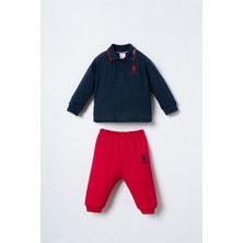 U.s. Polo Assn. Erkek Bebek Lacivert Uzun Kol Pijama Takım USB3196-C-V2 USB3196-C-V2