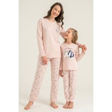 Rolypoly Anne Kız Who Needs A Hug Pembe Uzun Kol Pijama Takım RP3902-A-V1 RP3902-A-V1