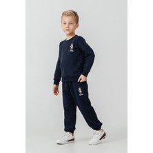 U.s. Polo Assn. Erkek Çocuk Baskılı Lacivert Uzun Kol Eşofman Takımı US2633-C-V1 US2633-C-V1