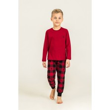 U.s. Polo Assn. Erkek Çocuk Pijama Takımı Baskılı Kırmızı Uzun Kol Pijama Takımı US2647-C-V3 US2647-C-V3