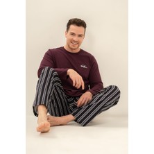 Arnetta Erkek Everything Is Possible Mor Uzun Kol Pijama Takım AR3835-S-V1 AR3835-S-V1