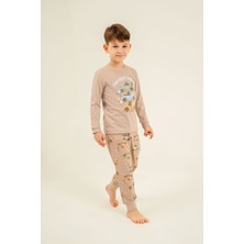 Rolypoly Erkek Çocuk The Best One Sarı Uzun Kol Pijama Takım RP3874-C-V1 RP3874-C-V1