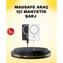 Epilons 15w Kablosuz Şarj Destekli Magsafe Araç Tutucu Havalandırma Klipsli