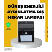 Epilons 144 Led'li Geniş Aydınlatma Alanına Sahip Güneş Enerjili Güvenlik Lambası