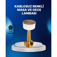 Epilons Kablosuz Dokunmatik Masa Lambası – Şık Modern Metal Gövde, Usb Şarjlı
