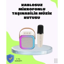 Epilons Taşınabilir Karaoke Mikrofon Seti Bluetooth Hoparlörlü