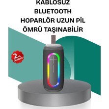 Epilons Renkli Led Işıklı Kablosuz Hoparlör Ip67 Sertifikalı