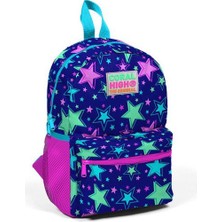 Coral High Kids Saks Yıldız Desenli Iki Bölmeli Anaokul Sırt Çantası 23335