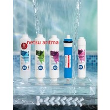 Netsu arıtma-Su Arıtma Filtre-NSF- Kapalı Kasa Su Arıtma Cihazı Filtresi,5 li Filtre Seti