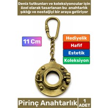 Wintoup #anahtarlık Özel Üretim Denizci Temalı Marin Sevgili Babalar Öğretmenler Günü Dekoratif Hediyelik Koleksiyon Estetik Antika Görünümlü Pirinç Lumbuz Tasarımlı Anahtarlık 11 cm