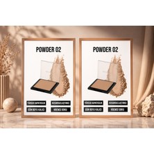 New Well Newmen Porcelain Make-Up Powder 02 Porselen Pudra – Yüksek Kapatıcılık, Mat ve Yağsız Formül, Uzun Süre Kalıcı Makyaj Avantajlı 2 Li Set