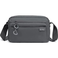 Smart Bags Ekstra Hafif Kumaş Postacı Çantası BC 3148 - Koyu Gri
